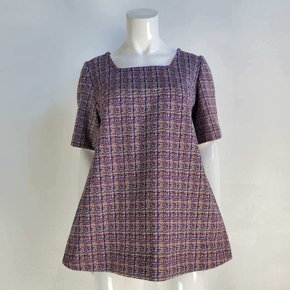 Vintage 60's Maternity Purple Babydoll Top